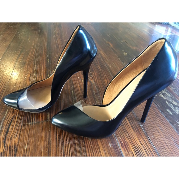 L.A.M.B. Pointed Toe Leather Pump Heel - Picture 3 of 8